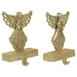 Northlight Angel Glittered Christmas Stocking Holders - 5.5" - Gold - Set Of 2 12 Northlight Angel Glittered Christmas Stocking Holders - 5.5" - Gold - Set Of 2 -Home decor GUEST 83f7d42f ecac 49e9 8d35 8ea09d46ffa6