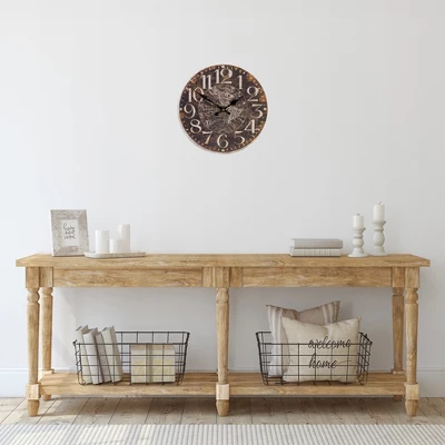 Northlight 12" Battery Operated Round Wall Clock With World Globe Design 3 Northlight 12" Battery Operated Round Wall Clock With World Globe Design