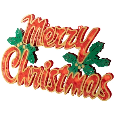 Northlight Lighted Merry Christmas Window Silhouette - 16.5" 6 Northlight Lighted Merry Christmas Window Silhouette - 16.5" - Image 4