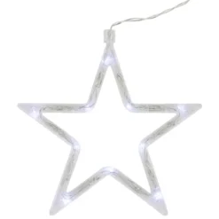 Northlight LED Stars Christmas Icicle Lights - Pure White - 8.25' Clear Wire - 12ct -Home decor GUEST 85577aa9 833d 49a6 bf32 40395caaa402