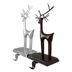 Northlight Set Of 2 Oil Rubbed Bronze And Silver Reindeer Christmas Stocking Holders 10 Northlight Set Of 2 Oil Rubbed Bronze And Silver Reindeer Christmas Stocking Holders -Home decor GUEST 858345cb 1fd6 402f 9a69 1690e042e83f