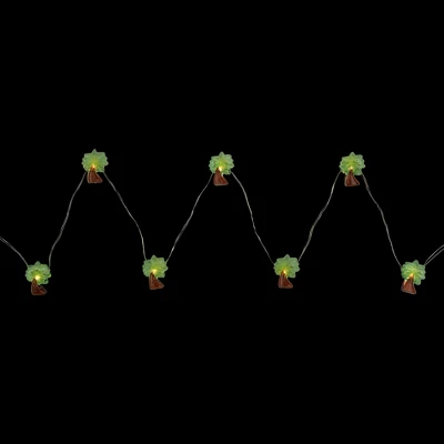 Northlight LED Palm Tree Fairy Lights - Warm White - 2.75' Silver Wire - 10ct 4 Northlight LED Palm Tree Fairy Lights - Warm White - 2.75' Silver Wire - 10ct - Image 2