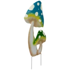 Northlight Double Spotted Mushrooms Outdoor Garden Stake - 16" - Blue And Green 10 Northlight Double Spotted Mushrooms Outdoor Garden Stake - 16" - Blue And Green -Home decor GUEST 89b9f1a9 296c 44c7 919c 73fd99b957c6