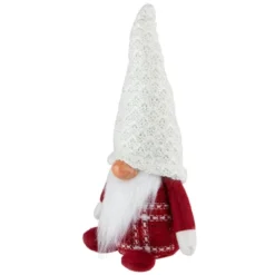 Northlight 9.5" Red And White Plaid Boy Gnome Christmas Decoration -Home decor GUEST 8af773d0 c548 4f22 bcc4 340a6e750423