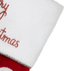 Northlight 20" Red Velveteen Golf Themed Christmas Stocking With White Embroidered Cuff -Home decor GUEST 8b3b0e64 e42c 4fc4 b222 3fc55abf946f