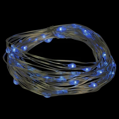 Northlight 100ct Blue LED Micro Fairy Lights, 16ft Copper Wire 4 Northlight 100ct Blue LED Micro Fairy Lights, 16ft Copper Wire - Image 2