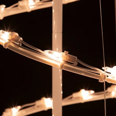 Northlight Lighted Spiral Outdoor Christmas Tree With Star - 4' - Clear 6 Northlight Lighted Spiral Outdoor Christmas Tree With Star - 4' - Clear - Image 4