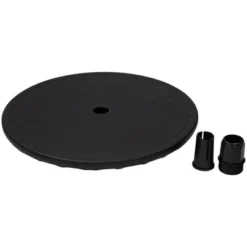 Northlight 19.75" Black Outdoor Umbrella Table Tray -Home decor GUEST 8fa51f37 936c 4266 9053 1c63e424ad92
