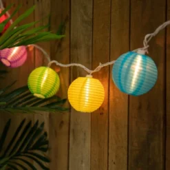 Northlight Round Lantern Indoor Outdoor Patio String Light Set - 7.25' White Wire - 10ct 10 Northlight Round Lantern Indoor Outdoor Patio String Light Set - 7.25' White Wire - 10ct -Home decor GUEST 9091f48f 58ef 4f8a bc44 bd99fa99f931