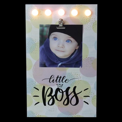Northlight LED Lighted Little Boss Picture Frame With Clip - 4" X 6" 3 Northlight LED Lighted Little Boss Picture Frame With Clip - 4" X 6"