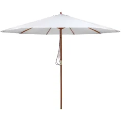 Northlight Outdoor Patio Market Umbrella With Wooden Pole - 8.5' - White 11 Northlight Outdoor Patio Market Umbrella With Wooden Pole - 8.5' - White -Home decor GUEST 910b162d 19a7 4ee1 9243 08c2618e4928
