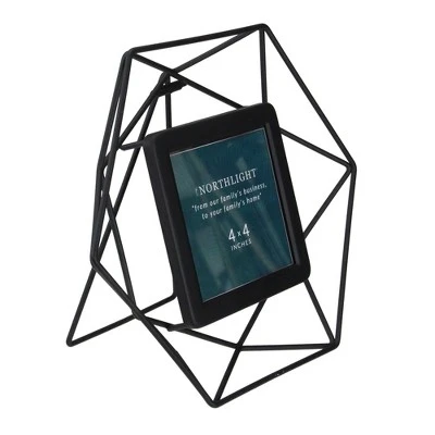 Northlight 8" Contemporary Hexagonal 4" X 4" Photo Picture Frame - Black 5 Northlight 8" Contemporary Hexagonal 4" X 4" Photo Picture Frame - Black - Image 3