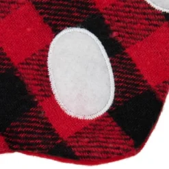 Northlight 15.5" Red And Black Buffalo Plaid Pet Embroidered Christmas Stocking -Home decor GUEST 91ca0b32 9fe6 44ec 8ea8 71889e1f8a5a