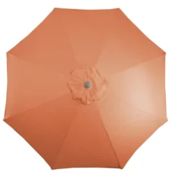 Northlight 9ft Outdoor Orange Patio Umbrella With Hand Crank And Tilt -Home decor GUEST 93dc4392 3bcb 4f01 9d56 1073e2e26770