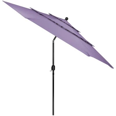 Northlight 9.75ft Outdoor Patio Market Umbrella With Hand Crank And Tilt, Purple 4 Northlight 9.75ft Outdoor Patio Market Umbrella With Hand Crank And Tilt, Purple - Image 2