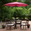 Northlight 8.85ft Outdoor Patio Lotus Umbrella With Hand Crank, Pink 2 Northlight 8.85ft Outdoor Patio Lotus Umbrella With Hand Crank, Pink -Home decor GUEST 94a52b3e 87be 4df4 90e1 18a4797beed5