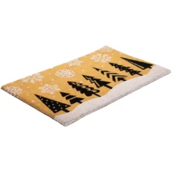 Northlight Trees And Snowflakes Natural Coir Christmas Outdoor Doormat 18" X 30" -Home decor GUEST 968e82f2 6f68 4416 99d8 53786c878ac1