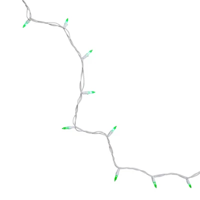 Northlight LED Mini Christmas Lights - Green - 16.25' White Wire - 50ct 7 Northlight LED Mini Christmas Lights - Green - 16.25' White Wire - 50ct - Image 5