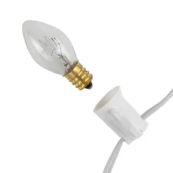 Northlight C7 Christmas String Lights - Clear - 24' White Wire - 25ct -Home decor GUEST 96e3df63 23e6 4202 87b8 5f945e425d36