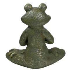 Northlight 14" Gold Verdigris Yoga Frog Outdoor Garden Statue -Home decor GUEST 9766ccaa 9b3e 44a4 a689 48e483d7c419