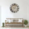 Northlight 24" Metal Framed Roman Numeral Battery Operated Round Wall Clock 2 Northlight 24" Metal Framed Roman Numeral Battery Operated Round Wall Clock -Home decor GUEST 978ebf11 ae7b 4418 9cc3 f9bbc0aae44e