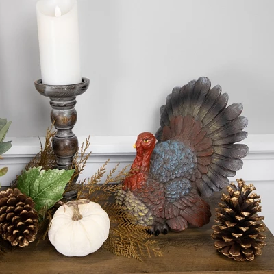 Northlight 10.5" Fall Harvest Turkey Tabletop Decoration 3 Northlight 10.5" Fall Harvest Turkey Tabletop Decoration