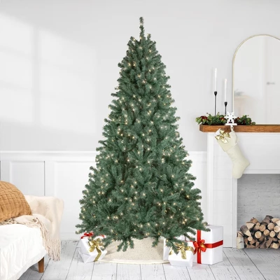 Northlight 7.5' Pre-Lit Colorado Blue Spruce Artificial Christmas Tree, Clear Lights 3 Northlight 7.5' Pre-Lit Colorado Blue Spruce Artificial Christmas Tree, Clear Lights