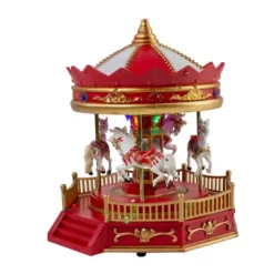 Northlight 9.25" LED Lighted Animated And Musical Carousel Christmas Village Display Piece 8 Northlight 9.25" LED Lighted Animated And Musical Carousel Christmas Village Display Piece -Home decor GUEST 9cc2dc97 6be6 41bc 9fff 7dbf1765c1e3