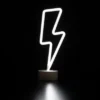 Northlight 11.5" Battery Operated Neon Style LED Lightening Bolt Table Light - White 2 Northlight 11.5" Battery Operated Neon Style LED Lightening Bolt Table Light - White -Home decor GUEST 9cd13692 2665 4e6c 8117 be0683c31a60