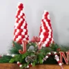 Northlight Pom Pom Cone Tree Christmas Decoration - 13" - White And Red -Home decor GUEST 9e011594 54cb 409e bd1c 59d570b3edae