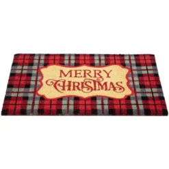 Northlight Red And Black Plaid "Merry Christmas" Rectangular Doormat 18" X 30" 9 Northlight Red And Black Plaid "Merry Christmas" Rectangular Doormat 18" X 30" -Home decor GUEST 9e84654b b9f7 4cf8 8800 090bc247b92b