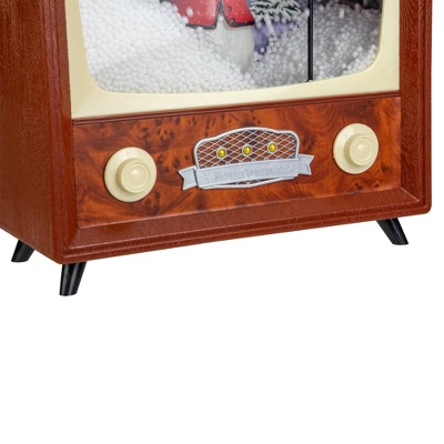 Northlight LED Lighted Musical Snowing Snowman TV Set Christmas Decoration - 12" 6 Northlight LED Lighted Musical Snowing Snowman TV Set Christmas Decoration - 12" - Image 4