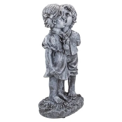 Northlight 12.5" Peck On The Cheek Outdoor Garden Statue 5 Northlight 12.5" Peck On The Cheek Outdoor Garden Statue - Image 3