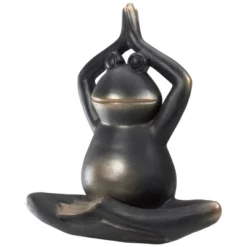 Northlight 12" Yoga Frog In Prayer Position Outdoor Garden Statue -Home decor GUEST 9fda1668 f0d6 4959 b1d4 f7d7cc8a6f8c