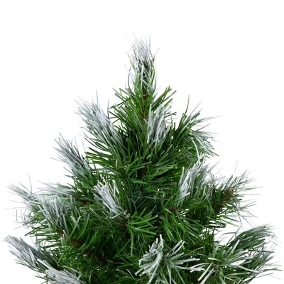 Northlight Whitecap Pine Artificial Mini Christmas Tree - 14" - Unlit 5 Northlight Whitecap Pine Artificial Mini Christmas Tree - 14" - Unlit - Image 3