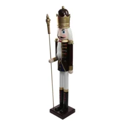 Northlight 48" Burgundy And White Wooden Christmas Nutcracker King With Scepter 10 Northlight 48" Burgundy And White Wooden Christmas Nutcracker King With Scepter -Home decor GUEST a3f63999 3f0b 4d4c 9d8a 4434411402ab