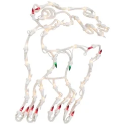 Northlight Lighted Reindeer Christmas Window Silhouette - 18" - White - Multicolor Lights -Home decor GUEST a5093e31 993a 4c93 ba4f fe913624d80e