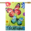 Northlight Welcome Butterflies Green Outdoor House Flag 28" X 40" 2 Northlight Welcome Butterflies Green Outdoor House Flag 28" X 40" -Home decor GUEST a5897860 8461 4648 8bdf 433966714fc0