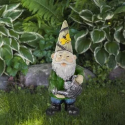 Northlight 15.5" Gnome With Watering Can Outdoor Garden Statue