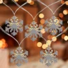 Northlight 10 B/O White Snowflake LED Candlelight Clear Christmas Lights - 4 Ft Clear Wire 2 Northlight 10 B/O White Snowflake LED Candlelight Clear Christmas Lights - 4 Ft Clear Wire -Home decor GUEST a676b8e9 802c 4560 a95d 032035c21f0d
