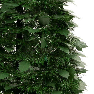 Northlight 6' Green Tinsel Pop-Up Artificial Christmas Tree, Unlit 4 Northlight 6' Green Tinsel Pop-Up Artificial Christmas Tree, Unlit - Image 2