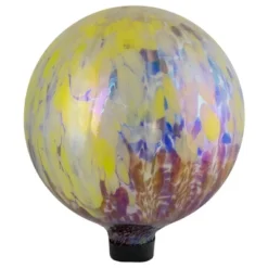Northlight 10" Yellow And Blue Iridescent Reflective Glass Outdoor Garden Gazing Ball -Home decor GUEST a7cfde83 d70a 41c2 a0b2 2830f603d6e9