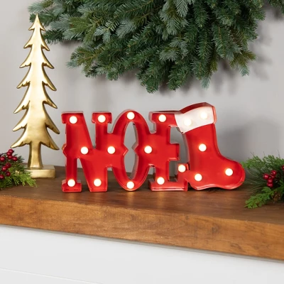 Northlight Lighted "Noel" Christmas Decoration - 16" 3 Northlight Lighted "Noel" Christmas Decoration - 16"