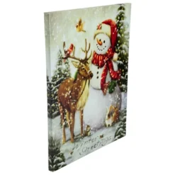 Northlight LED Lighted Snowman And Reindeer Christmas Canvas Wall Art 15.75" X 11.75" 8 Northlight LED Lighted Snowman And Reindeer Christmas Canvas Wall Art 15.75" X 11.75" -Home decor GUEST a85eda56 c940 4b6f bfd2 5d58af49c5ad