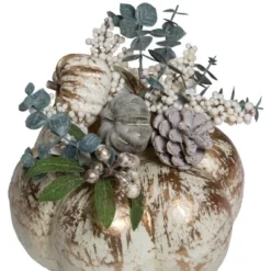 Northlight 9" White And Gold Pumpkins Fall Harvest Arrangement -Home decor GUEST a9395e92 8635 412a a9be 2b324409e725