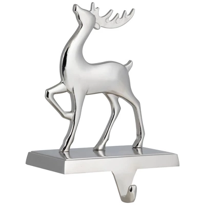 Northlight Reindeer Christmas Stocking Holder - 6" - Silver 6 Northlight Reindeer Christmas Stocking Holder - 6" - Silver - Image 4