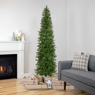 Northlight 7.5' Silver Lake Fir Pencil Artificial Christmas Tree, Unlit 3 Northlight 7.5' Silver Lake Fir Pencil Artificial Christmas Tree, Unlit
