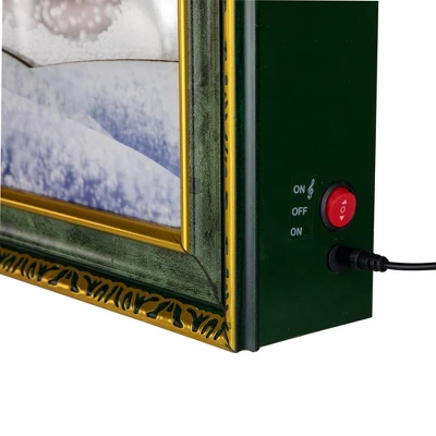 Northlight 31" LED Lighted Musical Snowing Santa Wall Plaque 5 Northlight 31" LED Lighted Musical Snowing Santa Wall Plaque - Image 3