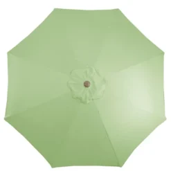 Northlight 9ft Outdoor Patio Market Umbrella With Hand Crank And Tilt, Sage Green -Home decor GUEST ad0c7719 b1a3 4b74 adf4 bcadaa64bd73