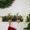 Northlight Glittered Reindeer Christmas Stocking Holders - 9.5" - Set Of 2 -Home decor GUEST ad7b3238 509d 4888 9f34 8daa376a923f